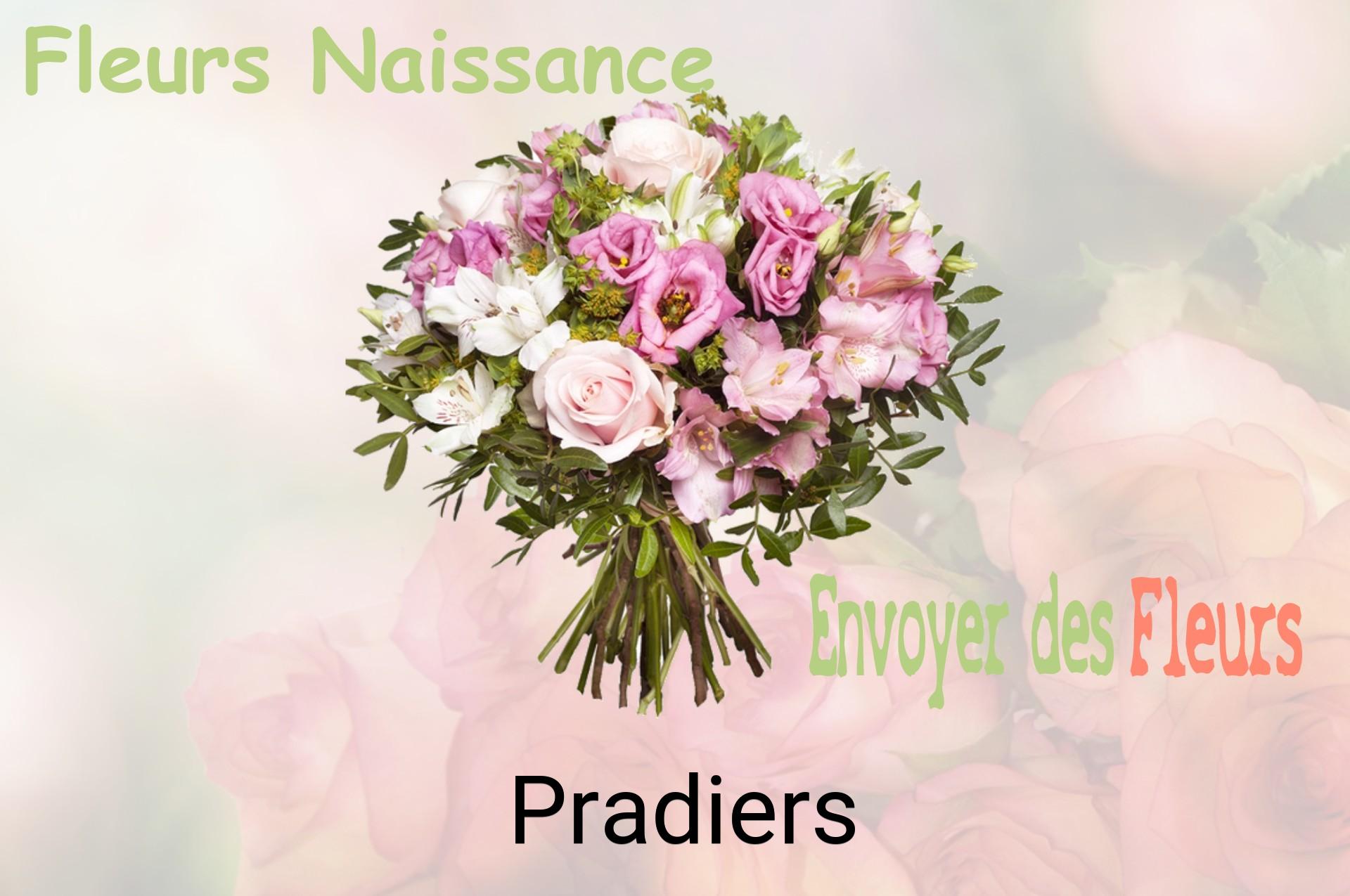 Bouquet de fleurs de naissance livré à Pradiers